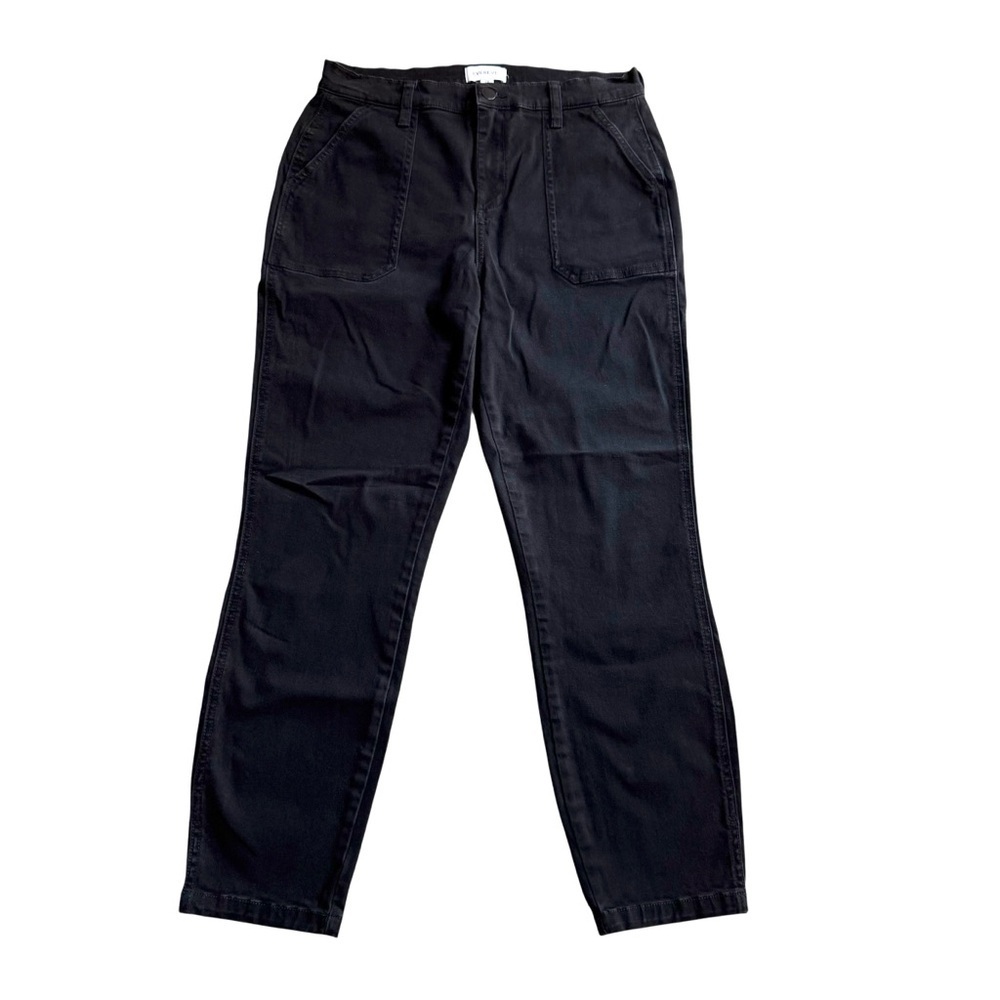EVEREVE Denim Trouser Jeans Skinny Ankle Cropped Black Size 29 mid rise 26L